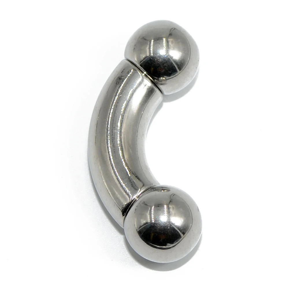 1Pc Big Size Stainless Steel Straight Barbell Rings Curved Banana Penis Tragus Ear Piercing PA Nipple Bar Body Piercing Jewelry