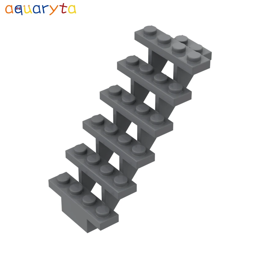 

Aquarysta 10pcs Building Blocks Part 7x4x6 Stairs Ladder Compatible 30134 DIY Assembles Educational Particles Toy Gift for Child