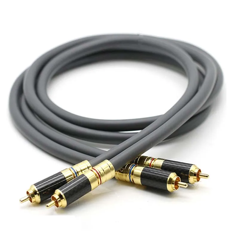 

HIFI M850SW Signal Cabel Hi-end Single Crystal Copper Audio Corld Wire Line RCA Interconnect Audio Cable