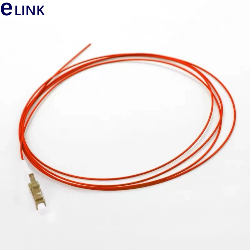 LC 광섬유 피그테일 오렌지 아쿠아 레드 케이블, 무료 배송, 0.9mm OM1 OM2 OM3 OM4 50 개 LC/UPC 1m 1.5m