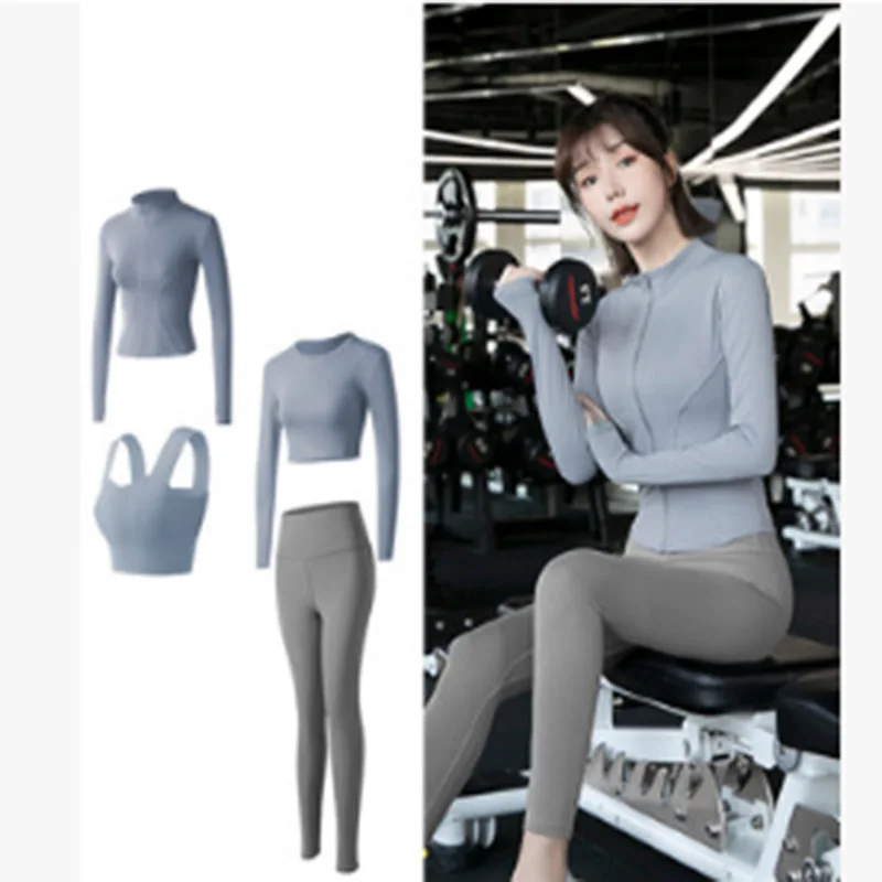 Woman Sportswear Yoga Set Gym Clothes Of Top,Vest,Coat And Leggings 2/3/4pcs Of Fitnesssuit Fitness Tracksuit In Many Colors