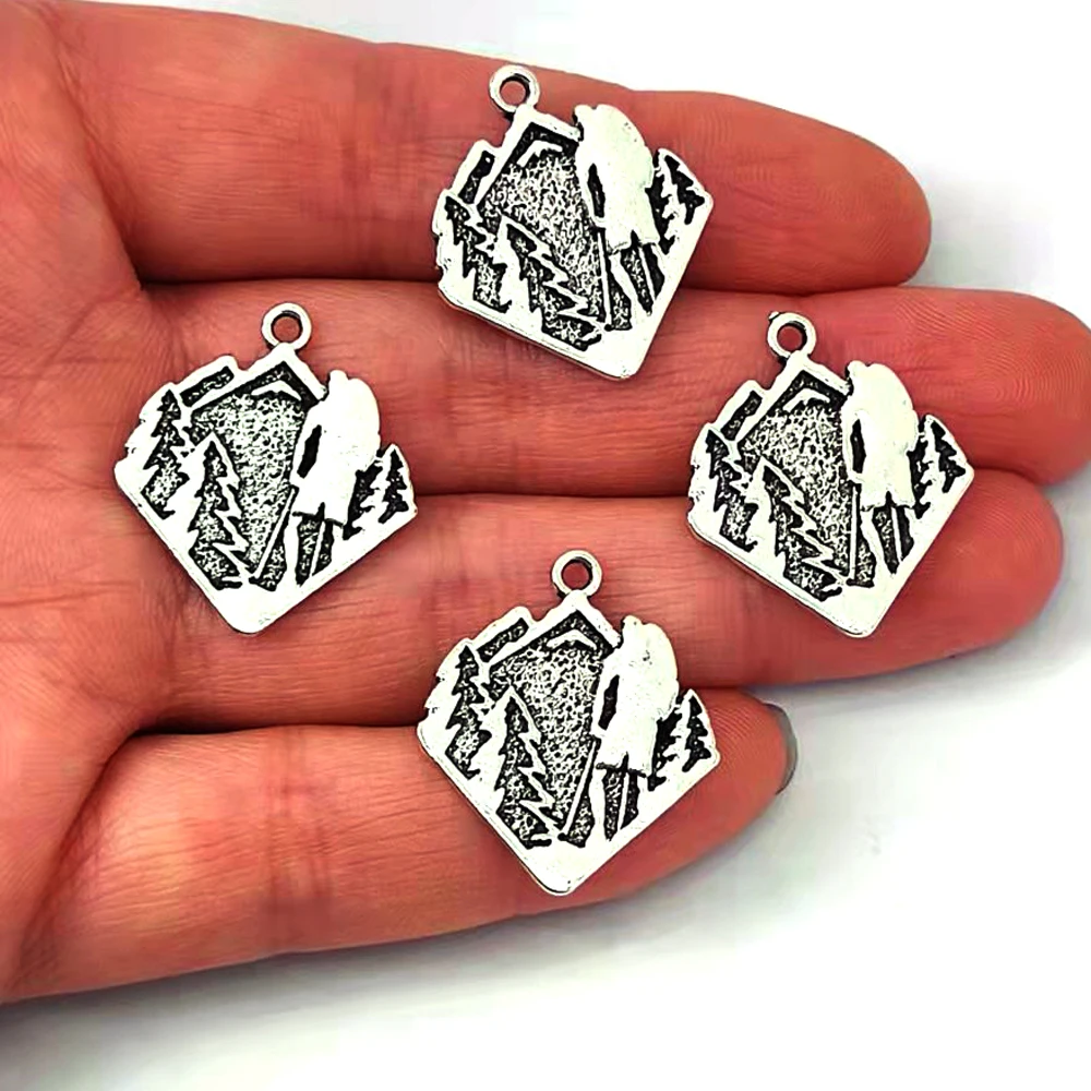 5pcs Tourist HIKING rock climbing Hiker Expedition Adventure pendant charm trekking jewelry for DIY women man Accessories