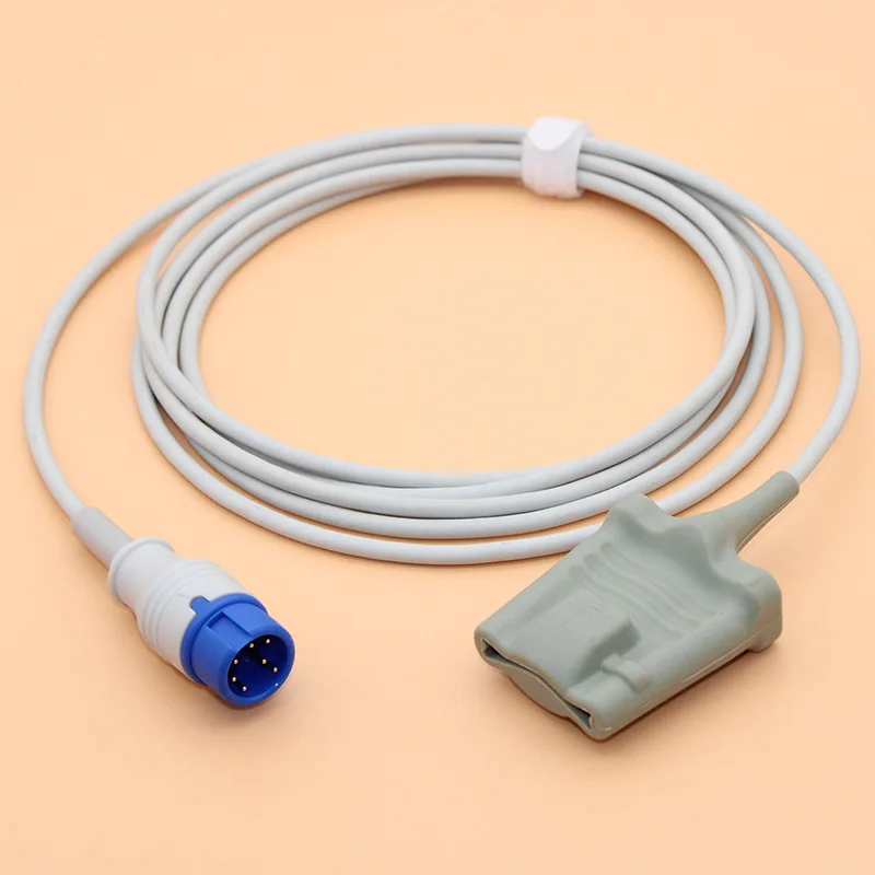 Compatible  7pin Mindray T5 T8 Spo2 sensor cable for adult/pediatric/child/Neonate/veterinary,Finger/Ear/Foot/Forehead Probe.