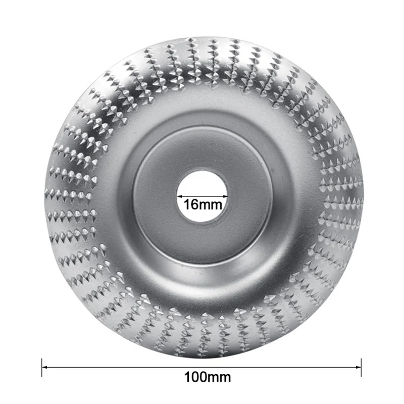 100mm wooden corner wheel grinding wheel angle grinder carbide coating 16mm hole shaping grinding engraving rotating tool