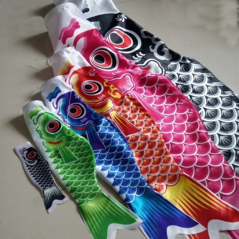 Koinobori Karpfen-Kletterfahnen Windsocken Koi Nobori Fisch-Drachen Kinder-Streamer Kinderzelt Konfetti-Flagge – Detail 7