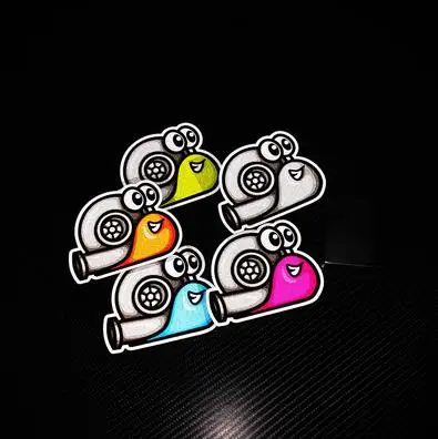 Funny Snail Turbo Vinyl car sticker cute  turbo stickers  JDM  DRIFT motocross  racing Decal reflective for  Vans SUVs Windows