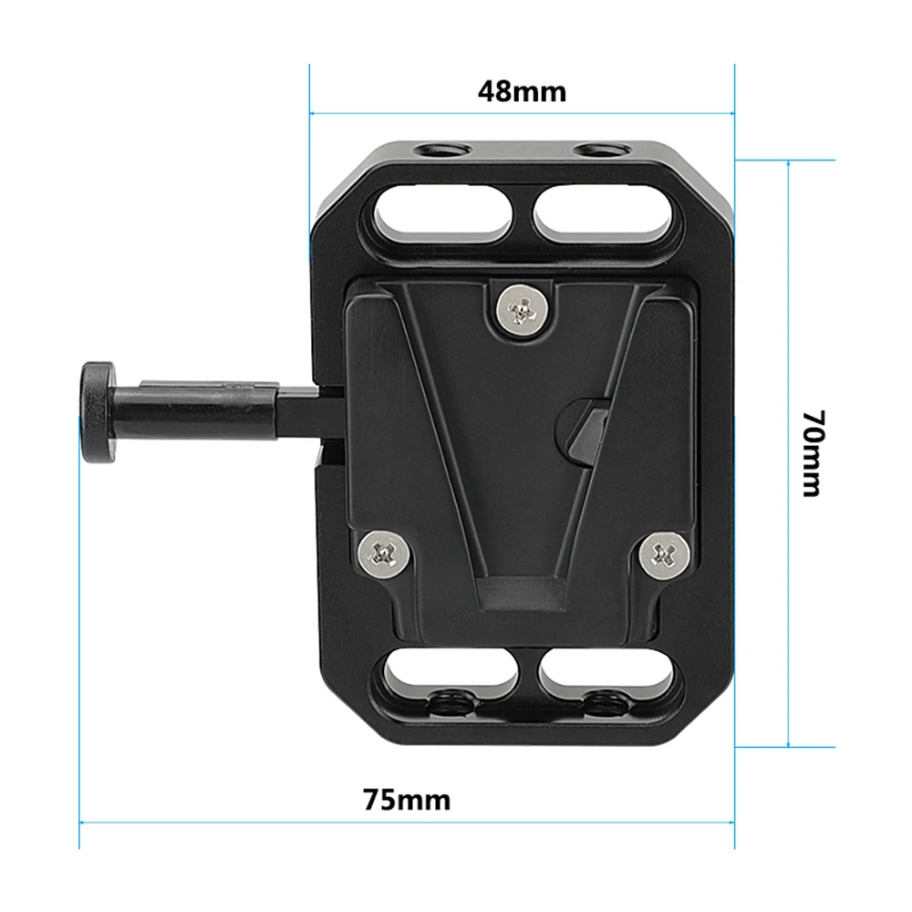 CAMVATE Mini V Lock Mount Female Adapter Quick Release With 1/4\