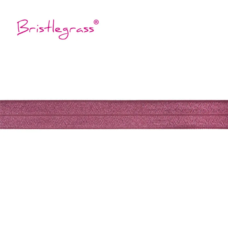 BRISTLEGRASS Großhandel 50 Yard 1 Zoll 25mm Glänzendes FOE Faltbares Elastisches Spandex-Satinband für Stirnbänder, Haarbänder, Kleider und DIY-Näharbeiten – Detail 9