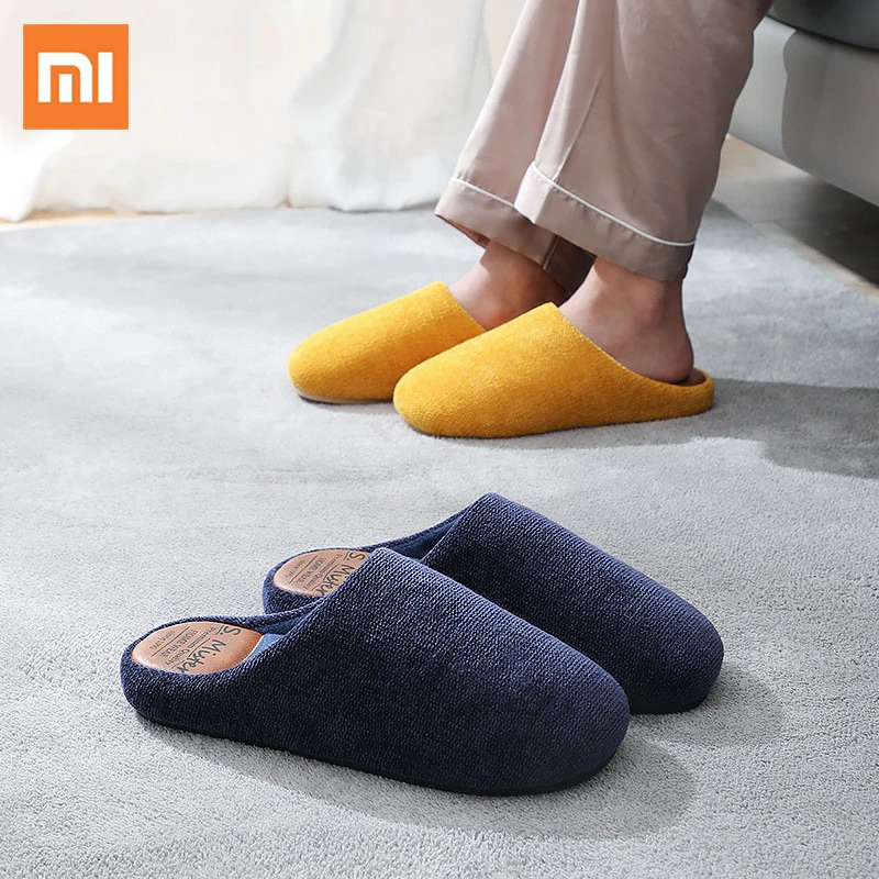 Youpin New Winter Cotton Slippers Warm Men Shoes Women Non-Slip Breathable,Erspiration,Skin-friendly Plush Thick-soled Slippers