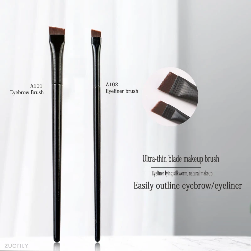 5/10 Pcs Brow Contour Makeup Brushes Eyebrow Eyeliner Brush Professional Super Thin Angled Liner Eye Brush Set Make Up Tools