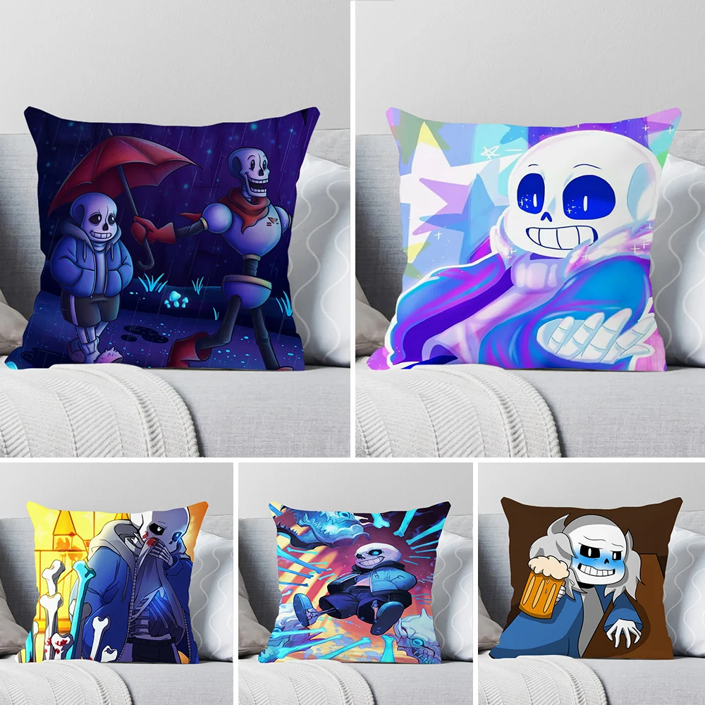 Custom Pillowcase Game Undertale Sans Double-sided 3D Printed Pillow-case for Home Christmas Decoration Fashion Cushion Cover