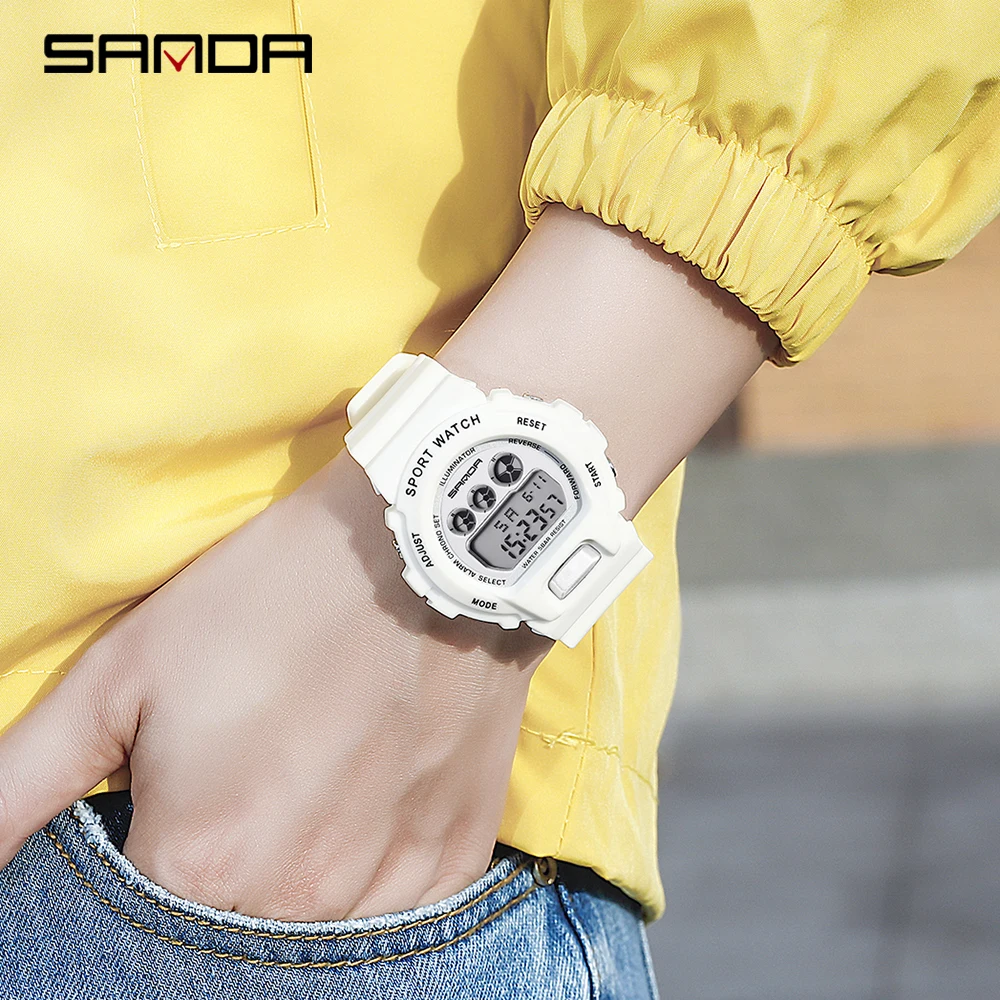 Fashion Sanda Top Brand Sport Watch Women Top Brands Luxury Led Digital Clock Ladies Electronic Reloj Mujer Relogio Feminino