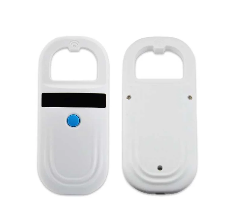 Handheld 134.2KHz 125kHz Animal RFID Reader Pet Cat Dog Microchip Scanner FDX-B Glass Chip  Tag Reader with Tags