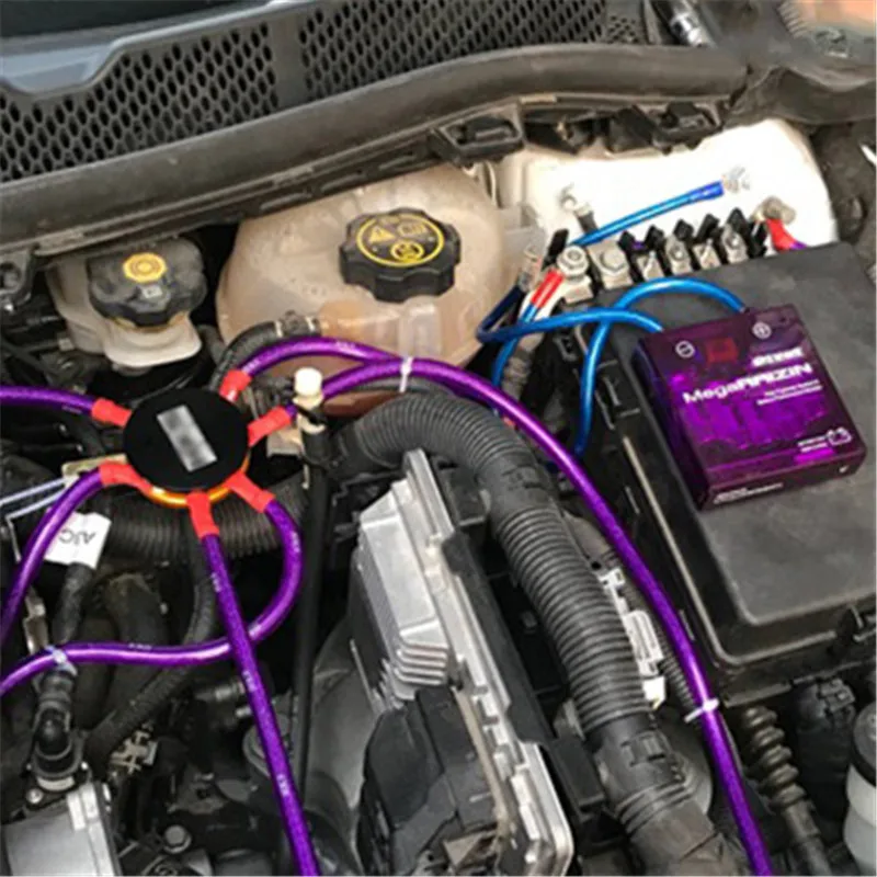 Car Fuel Saver Voltage Stabilizer the New Purple Pivor Mega-RAIZIN High Capacity System &Battery Performance Monitor