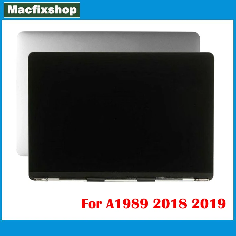 

ЖК-дисплей в сборе для ноутбука A1989 для Macbook Pro Retina A1989 Mid 2018 2019 EMC 3214 3358, сменный серебристо-серый