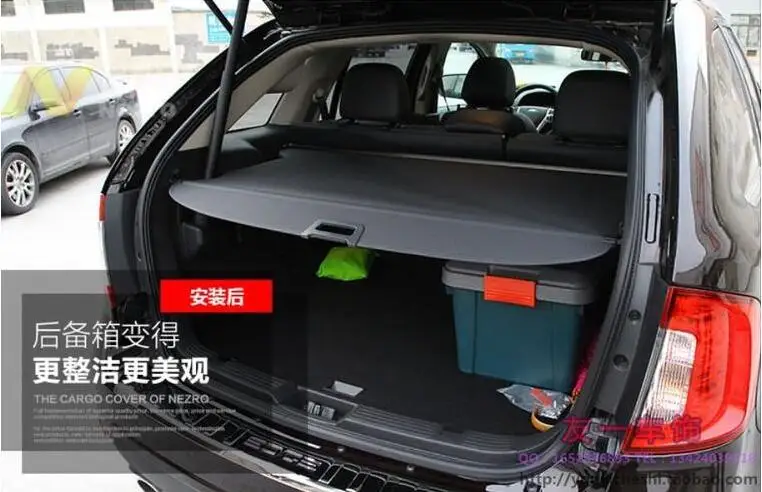 Rear Cargo Cover For Ford Edge 2009 2010 2011 2012 2013 2014 Privacy Trunk Screen Security Shield Shade Auto Accessories