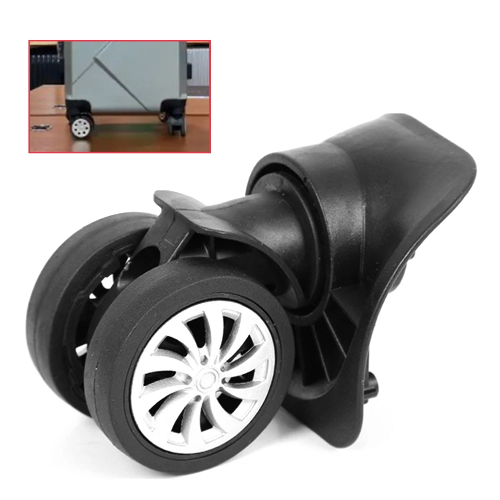 Hot sale 4pcs/set Replacement Luggage Suitcase Wheels Swivel Universal Wheel Black Dual Roller Wheels outdoor travel traveling