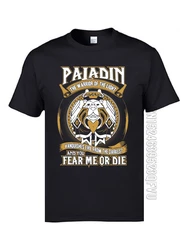 2024 Personalized Tops & Tees Graphic Customized T Shirts Crew Neck Tops Tees Cow Paladin The Warrior Of The Light Male T-Shirts