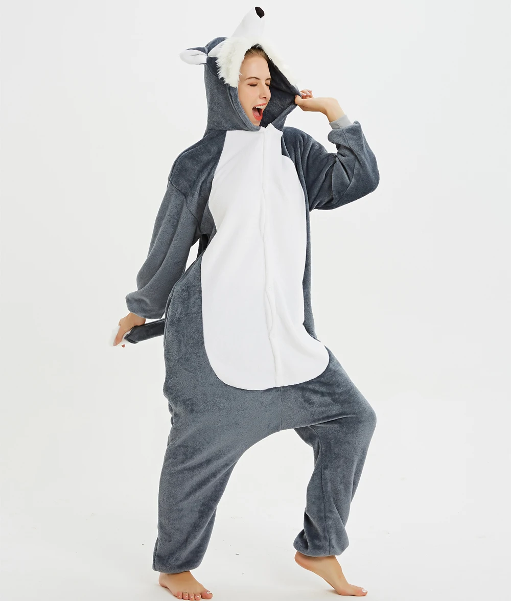 Zwierząt jednorożec MashiMaro kostium królika dorosłych dziewcząt chłopców dzieci Onesies flanelowe Stitch kobiety Anime kombinezon Onepiece garnitur