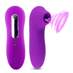 Magnetic Suction Charging Adult Female Clitoral Sucker Vacuum Vibrator Mouth Licking Nipples Sucking Tongue 8 Kinds Of Sex Toys