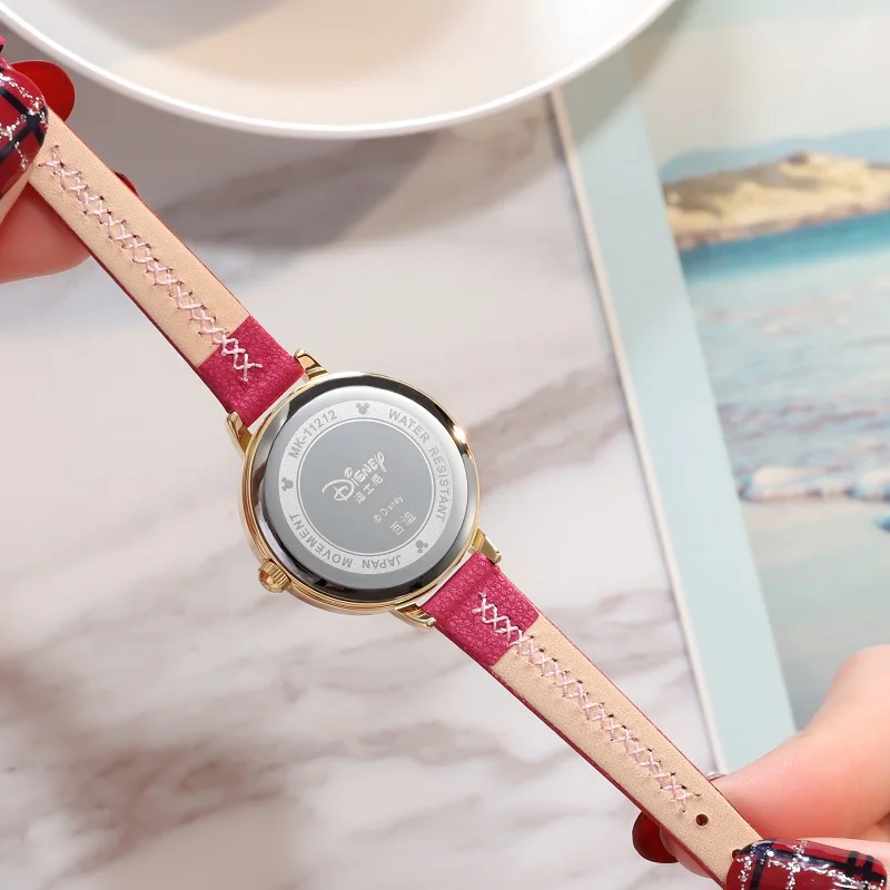 Disney Mickey Mouse For Woman Watches Lady Casual Quartz Wristwatches Female Small Alloy Dial Cute Lovely Girl Youth Lady Dress