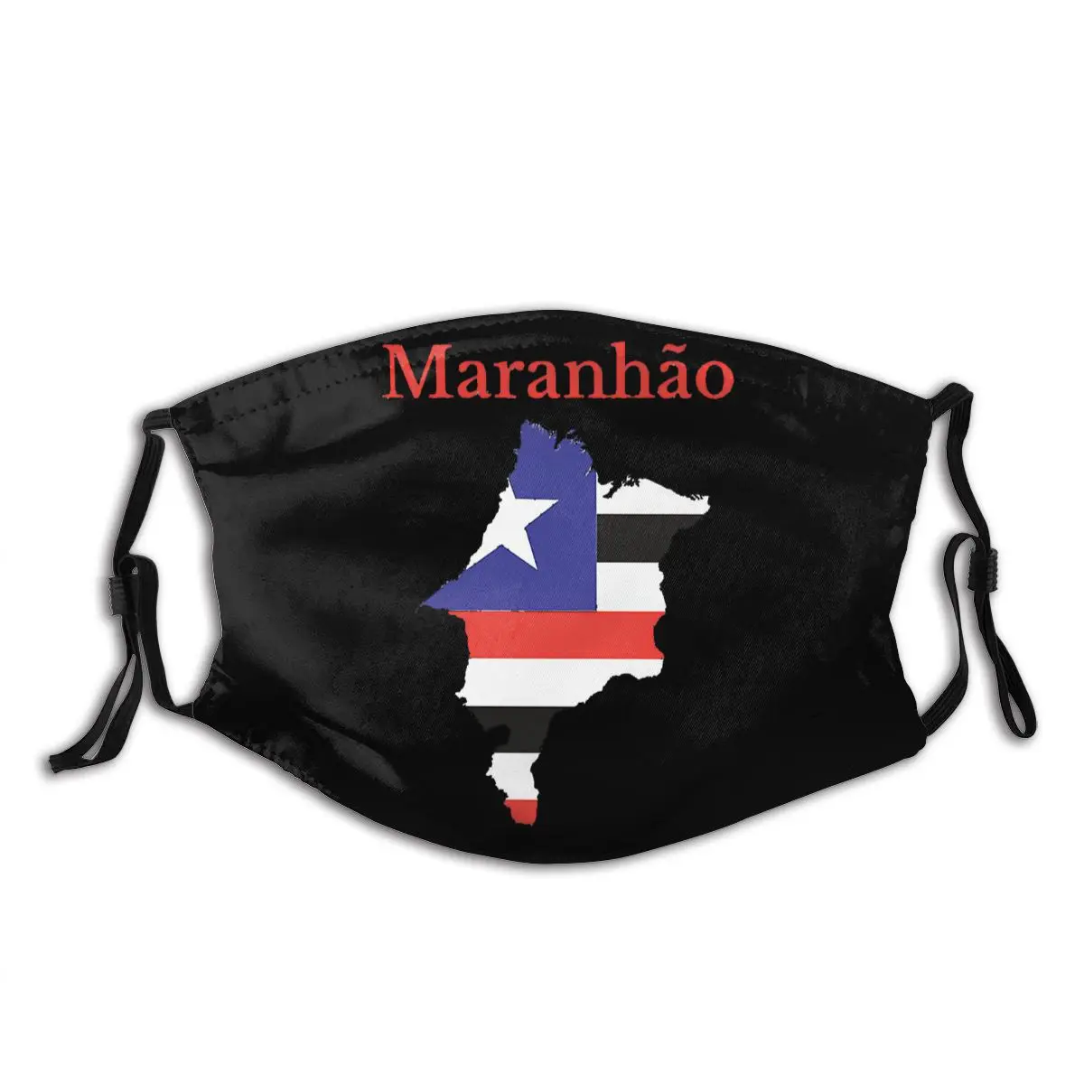 Maranhao State Kaart Vlag Brazilië R282 Humor Grafische R282 Activated Carbon Filter Masker