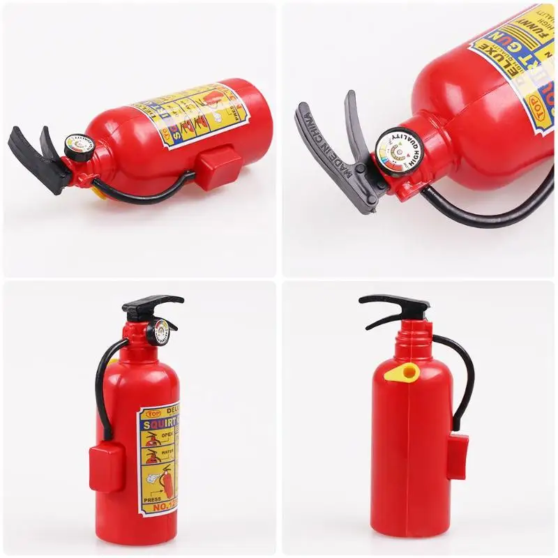 1Pcs Creative Plastic Simulation Fire Extinguisher Mini Water Guns Toys Funny Bathtub Beach Swimming Pools Outdoor Spray Toy