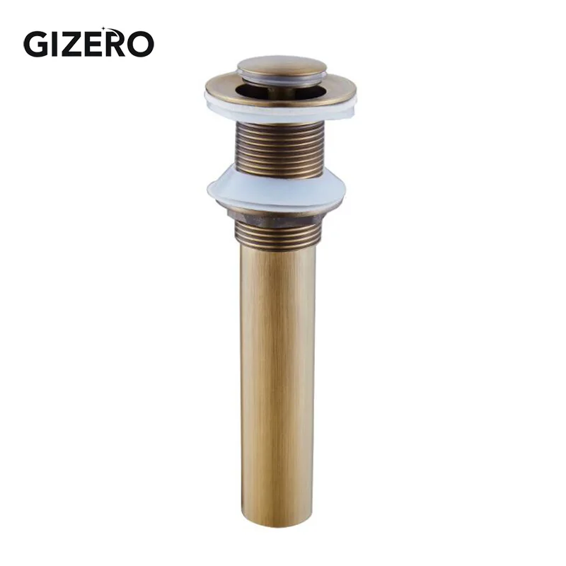 العتيقة إنهاء النحاس حوض للحمام بالوعة المنبثقة استنزاف Clic-clac Waterlet مصفاة المطبخ اكسسوارات الحمام ZR2001