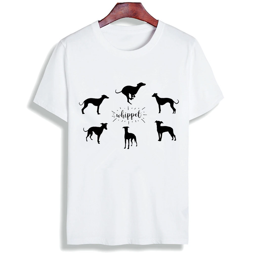 Dog Printed T-shirt for Women Short Sleeve Greyhound Dog Minimalist Quotes Print Women\'s Tops Anime Cartoon T Shirt for Female