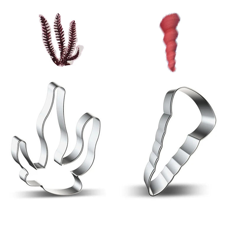 

1pcs patisserie reposteria Conch Seaweed Bakery Metal Moldes Cookie Cutter Biscuit Mould Pastry Shop Fondant Cake Decor Tools