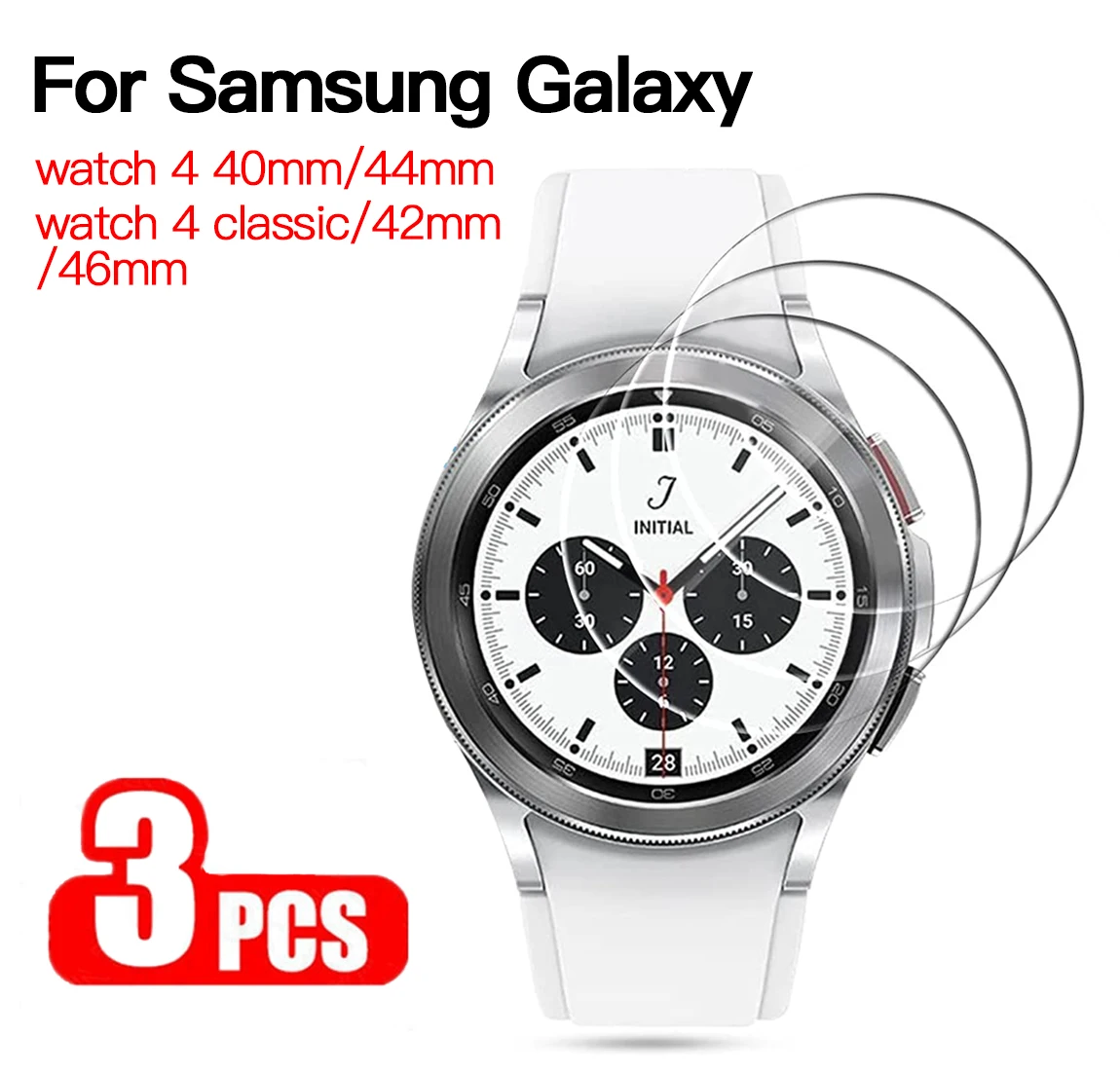 Tempered Glass for Samsung Galaxy Watch 5 4 40mm 44mm / watch5 pro 45mm Screen Protector On Sansung Watch 4 Classic 42mm 46mm