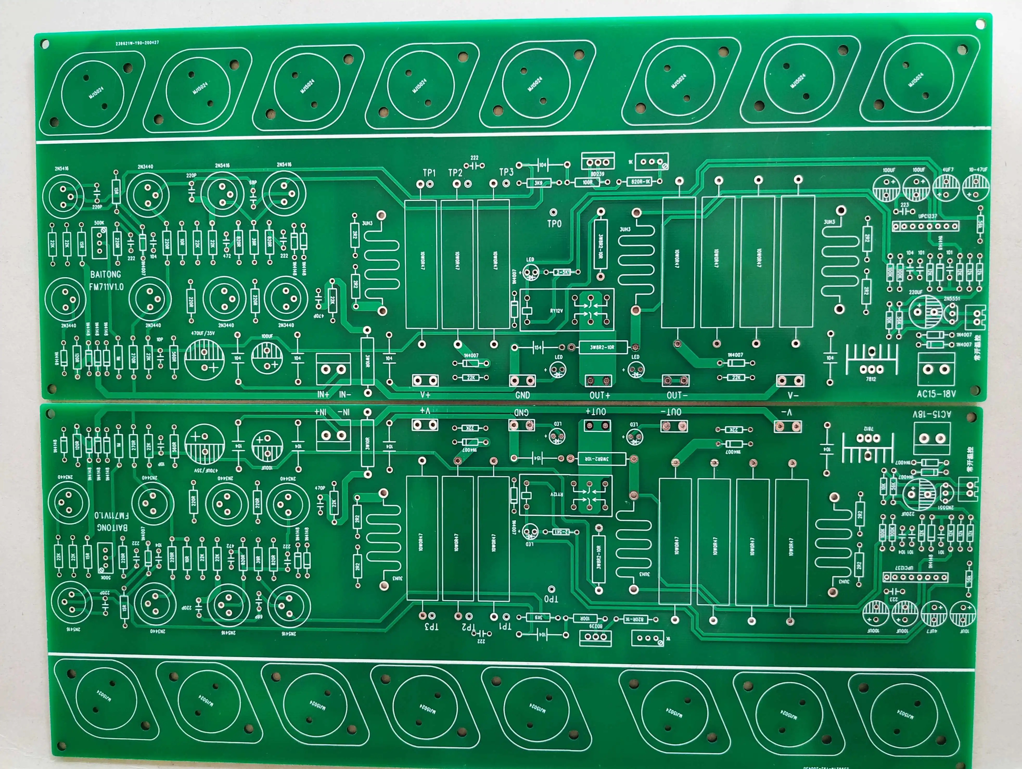 Latest Refer FM711 Power Amplifier Board /Gold Sealed Tube Fm711/Audiophile Power Amplifier Board /RCA single-ended Input /1pair