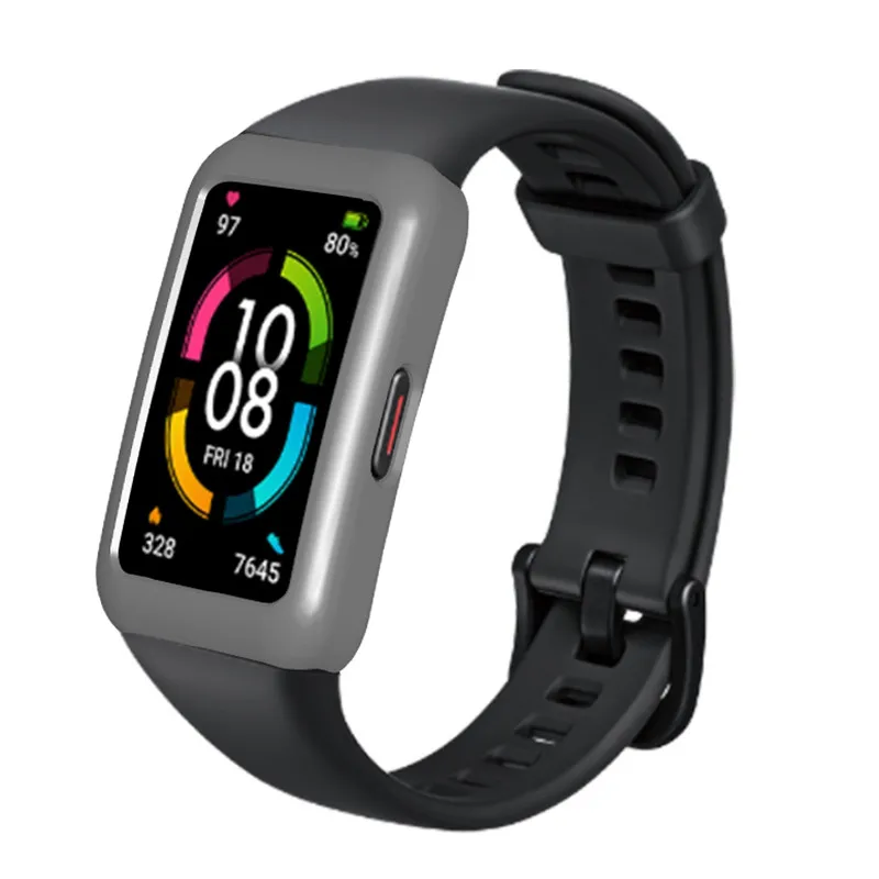 Cứng PC Màn Hình Cover Dành Cho Huawei Honor Ban Nhạc 6 Đồng Hồ Thông Minh Smartwatch Trường Hợp Khung Bảo Vệ Vỏ Ốp Lưng Phụ Kiện
