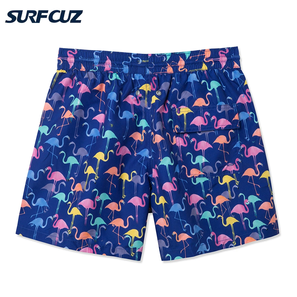 SURFCUZ Mens Swimwear Quick Dry Swim Trunks Beach Board Shorts Swimming Pants Swimsuits Mens Running Sports Surfing Shorts