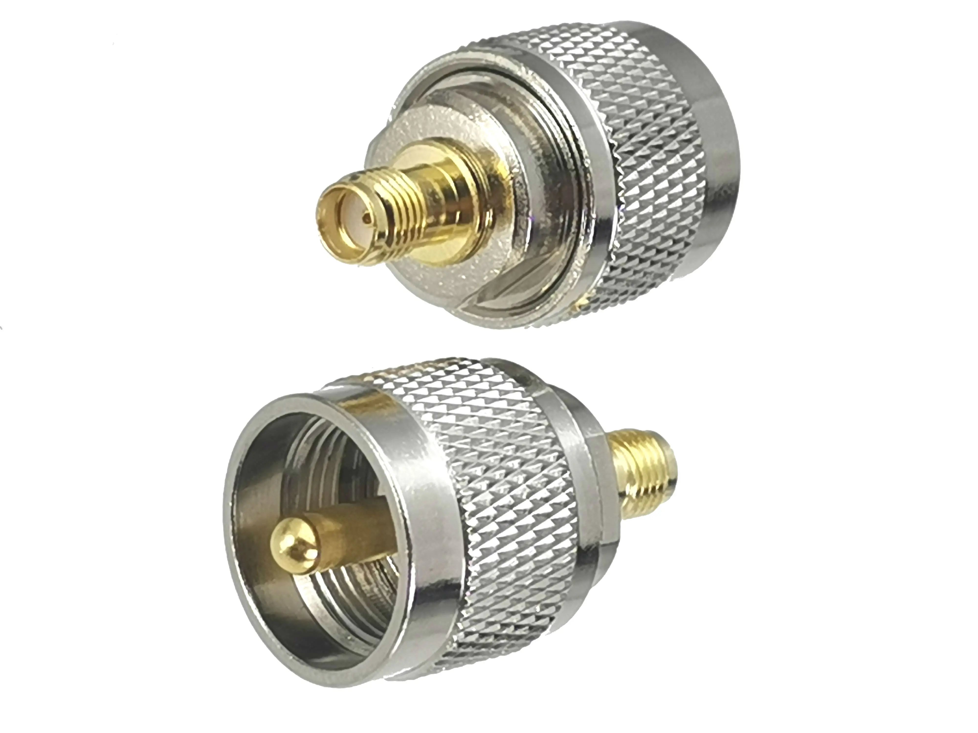 1 stuk Adapter Connector SMA naar UHF PL259 SO239 / N / BNC / SMA Stekker & Aansluiting RF Coaxiaal Messing Recht Nieuw FJP-830