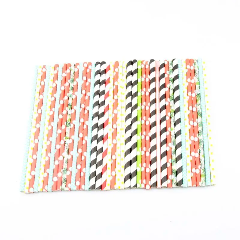 Birthday Wedding Party Event Hawaiian Holidays Luau Sticks Bar Kitchen Paper Drinking Straws LX8792