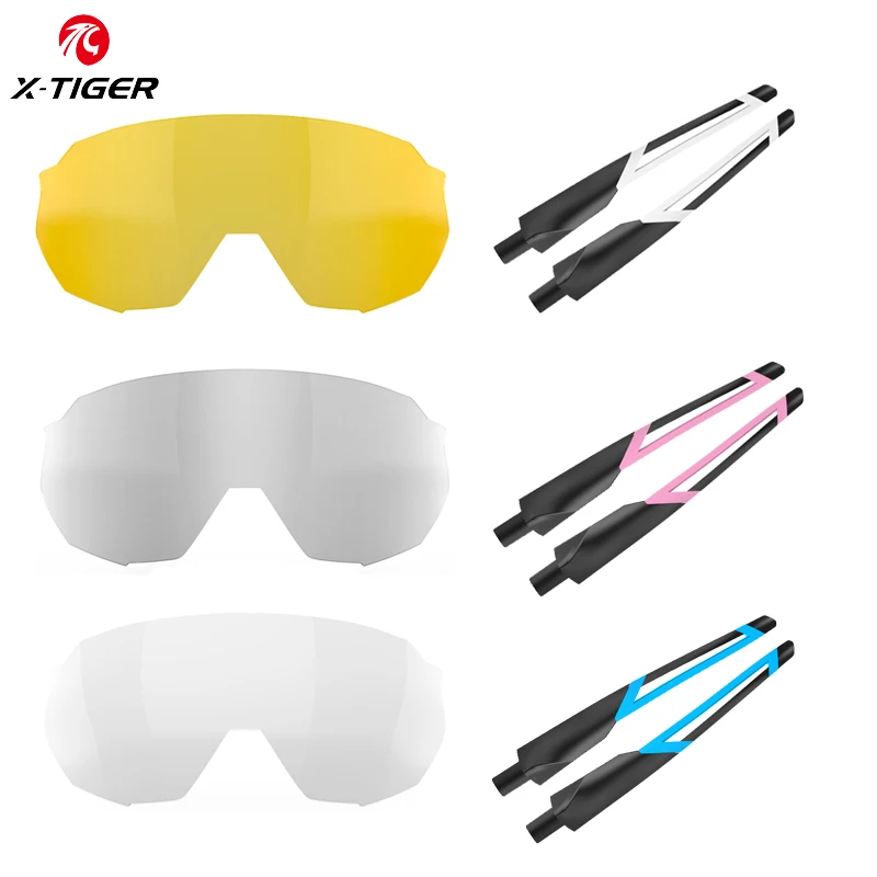 

X-TIGER WJK Cycling Glasses Accessories Photochromic Lens Bike Sunglasses Feets Polarized Lens Replacement Lense Myopia Frame