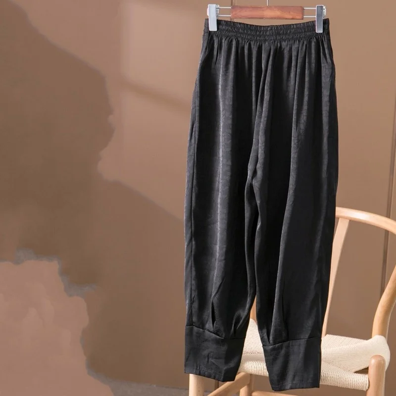 

Sweatpants Casual Women Elastic High Waist Loose Harem Printed Wide Leg Joggers Streetwear Pants Fashion Female Lantern Trousers