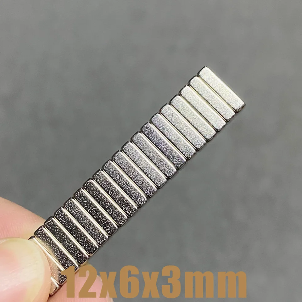 10~500Pcs 12x6x3 Neodymium Magnet 12*6*3 N35 NdFeB Magnets Block Super Powerful Strong Permanent Magnetic imanes Block