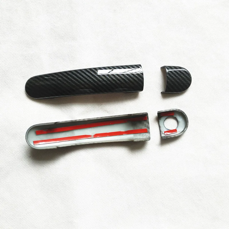 For Audi TT 8j 8n MK1 MK2 RS Accessories Door Handle Cover Trim Handles Covers Plastic Imitation Carbon Fiber