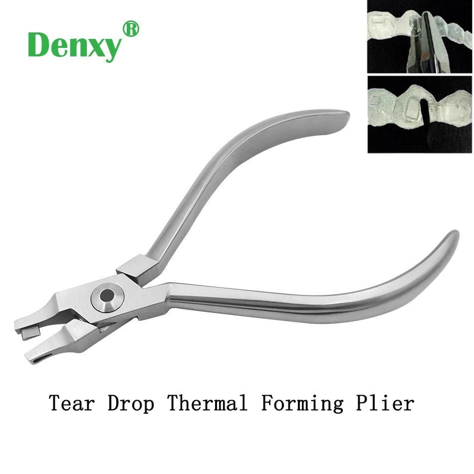 Denxy Dental Orthodontic Aligner Pliers hole punch pliers retainer Clear Aligners tear drop pliers Invisalign invisible Brace