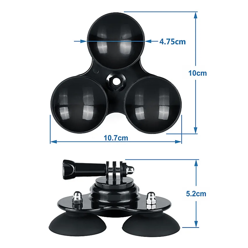 Mini Suction Cup รถสูญญากาศ Sucker Mount สำหรับโทรศัพท์ GoPro Hero 10 9 8 7 6 5แก้ว Sucker สำหรับอุปกรณ์เสริม