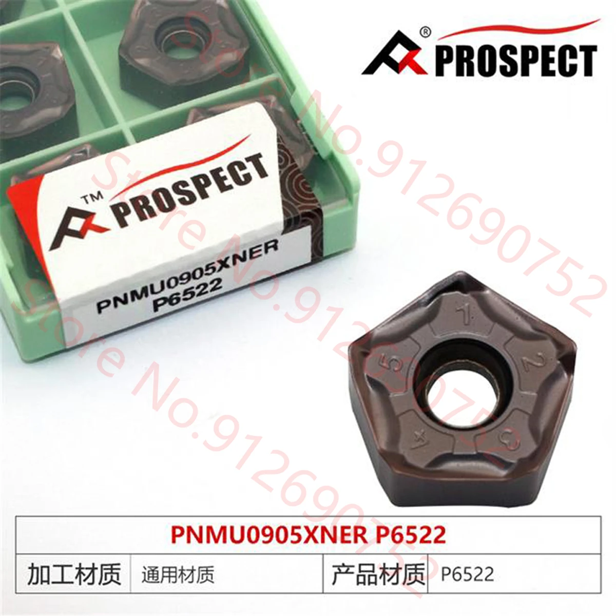 

PNMU0905XNER P6522 PROSPECT Carbide Insert PNMU Inserts