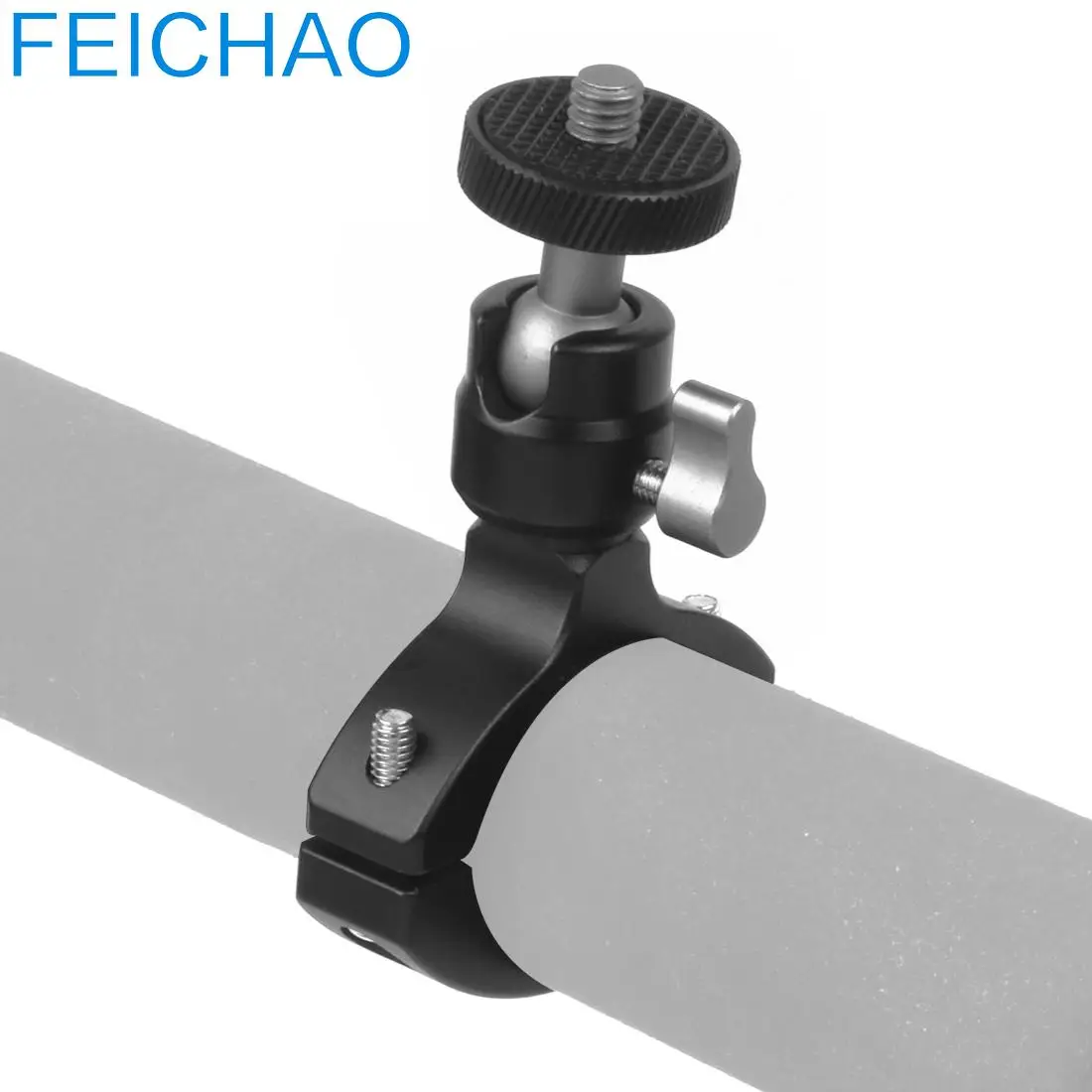 المقود المشبك جبل حامل ، جميع المعادن 360 قطب الكرة رئيس ، 1/4 "تصاعد المسمار ل GoPro 11 ، 10 ، Insta360 ، مصباح يدوي المتكلم