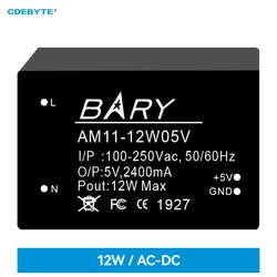 CDEBYTE AM11-12W05V Mini AC-DC Buck Power Supply Module 12W IoT Industrial Grade Design Low Power 5V AC80-250V DC5.0V/2A/5%