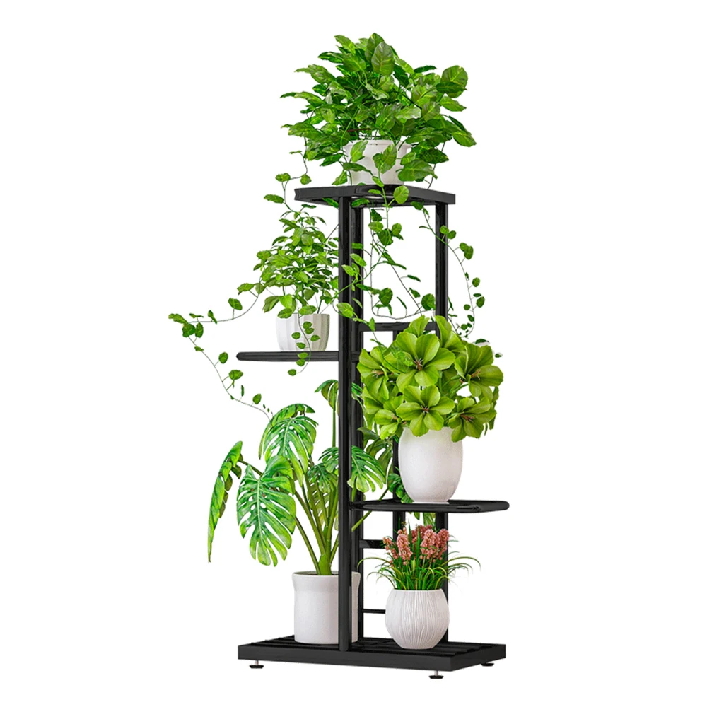 4 Tier 5 Potted Plant Stand Flower Pot Display Shelves Potting Planter Storage Rack Plant Holder for Indoor Balcony Decoration