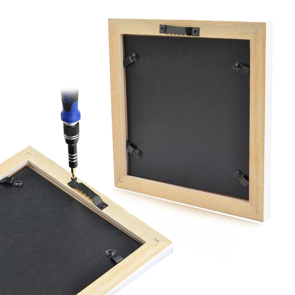 100pcs Metal Hook Set Saw Tooth Stable Photo Frame With Screws Multi Functional Hanging Easy Install Home Decorative Tools