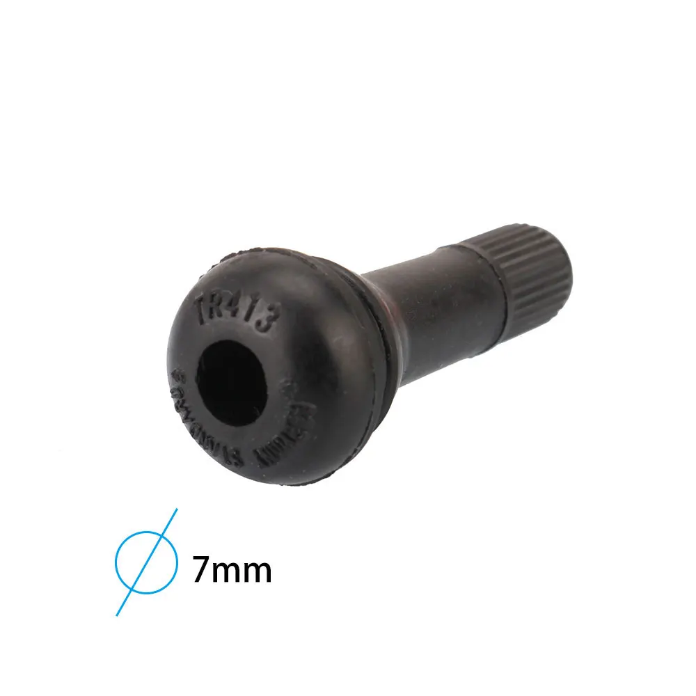 100PCS TR413 Snap-In Tire Valve Stems Rubber Material