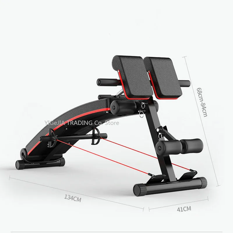 Multifunctional Fitness Equipment AB Bench with Adjust Cushion, Footrest, 4 in 1 Utility Gym Bench for Full Body Workout