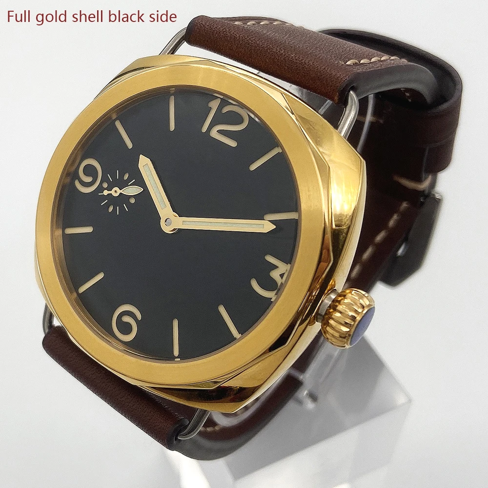 Men\'s Mechanical Watch 47mm 316 Stainless Steel Polished Case 17 Jewelry Mechanical Manual Movement Luminous Hand 50m Waterproof